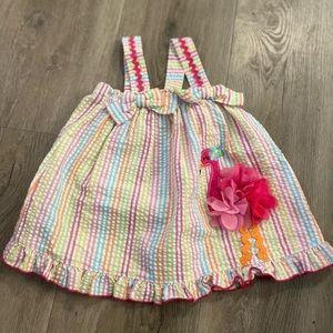 🌟5 for $20🌟 Girl’s 12 Month Flamingo Dress with Diaper Cover